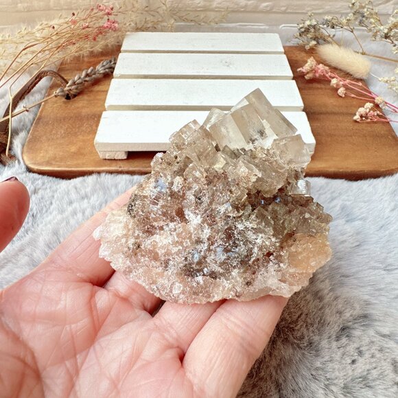 Gorgeous Halite Salt Crystal Cluster from Morroco - Picture 9 of 10